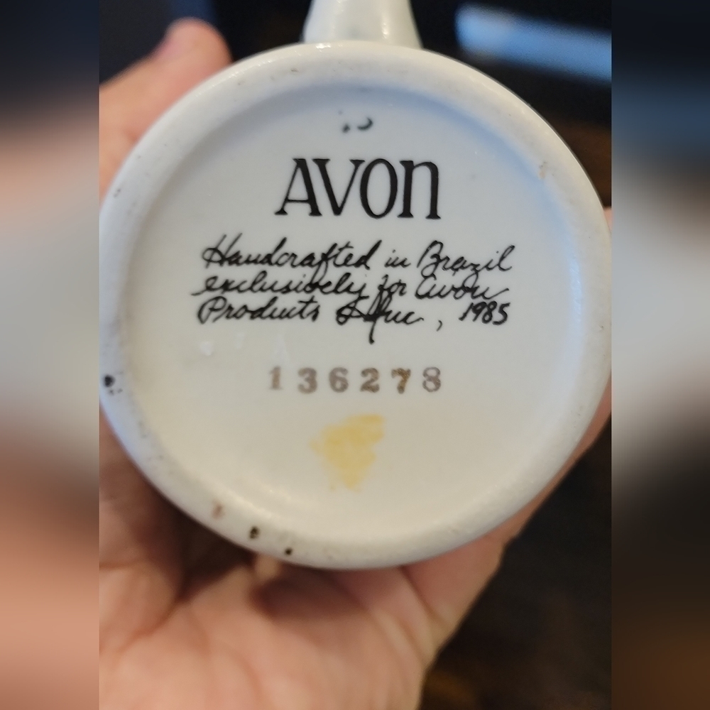 Avon 1985 Vintage Iron Horse Train Miniature Beer Stein Ceramarte Brazil mug - Picture 6 of 9